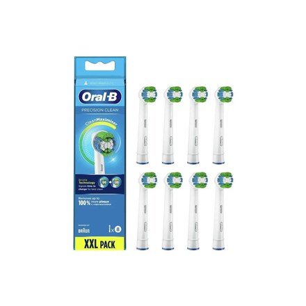 Oral-B Replaceable toothbrush heads | Refill CleanMaximiser Precision Clean | Heads | For adults | Number of brush heads included 8 | White #1