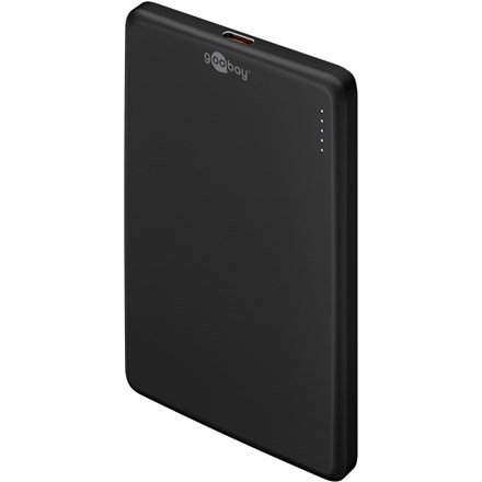 Goobay Magnetic Wireless Power Bank | 70182 | 5000 mAh | USB-C | Black #1