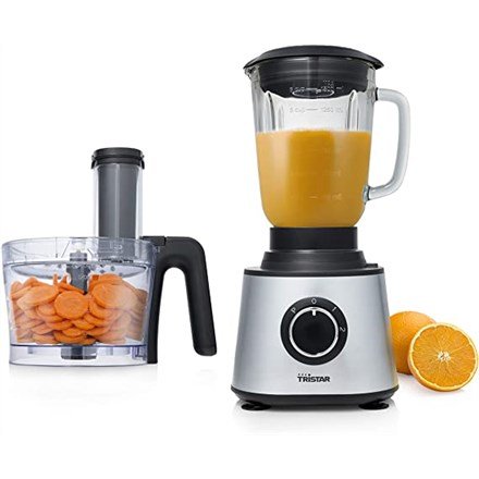 Tristar MX-4823 foodprocessor 600 W 1,5 L Sort, Rustfrit stl, Transparent #2