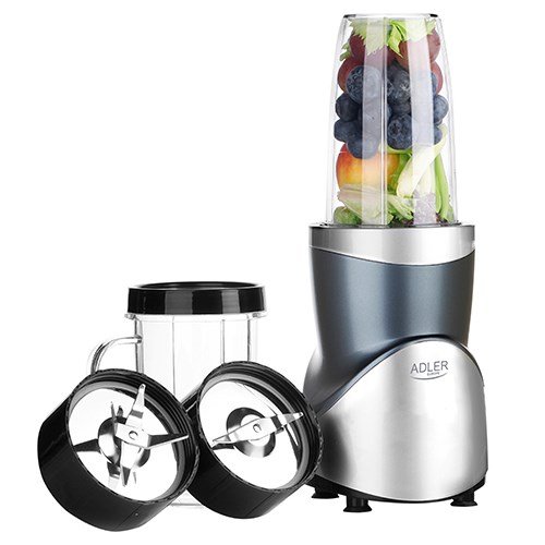 Adler Blender Smoothie Set | AD 4084 | Tabletop | 1200 W | Jar material BPA-Free | Jar capacity 0.3+0.5+0.5+0.7 L | Ice crushing | Stainless Steel #1