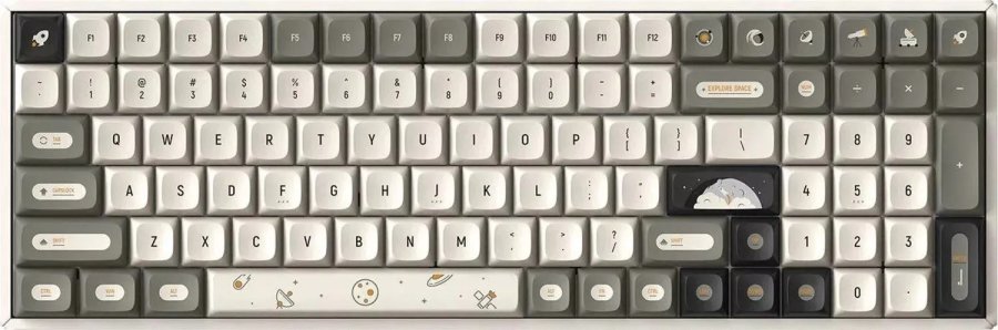 IQUNIX F97 Hitchhiker Wireless Gaming Keyboard, RGB - Moonstone Switches #1