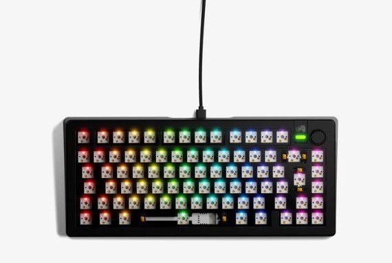 Glorious Gaming GMMK 3 75% Barebones tastatur Spil USB Nej Sort #2