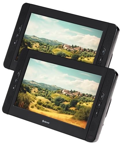 Denver MTW-1098 Portable DVD Player with 2 x 10