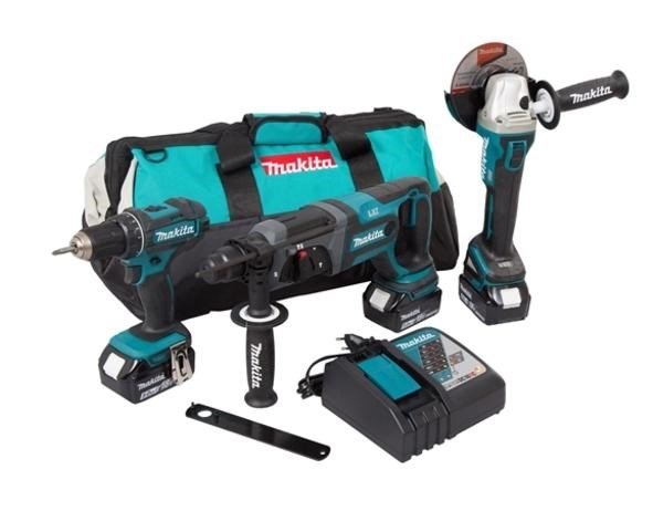 MAKITA. ZES. COMBO 18V DLX3078TX1 DDF482+DGA504+DHR241 3x5.0 BAG #1