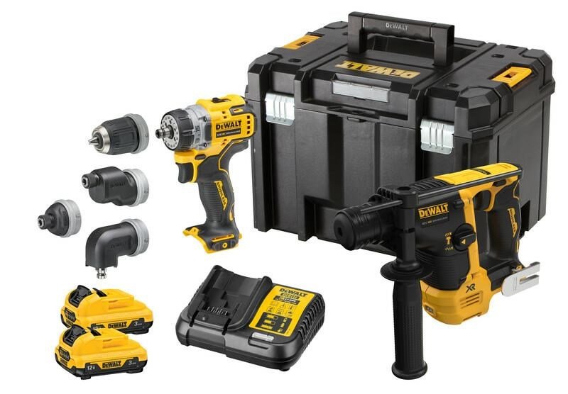 DeWALT DCK2101L2T-QW elektrisk skruetrkker & slagbor Sort, Gul #2