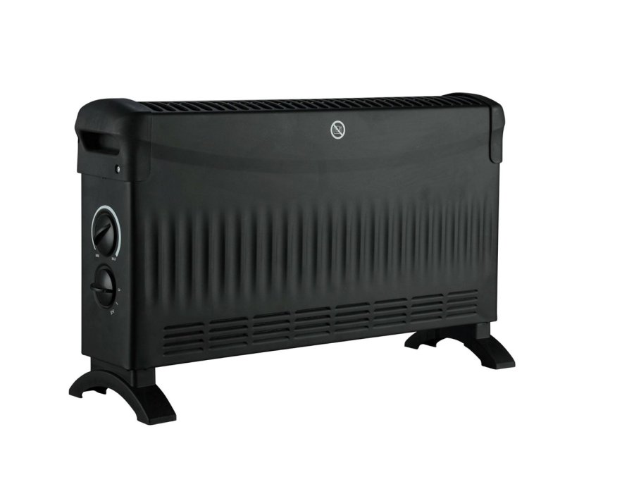 VOLTENO BASIC CONVECTOR 2000W WITH SUPPLY 750W/1250W/2000W. BLACK #1