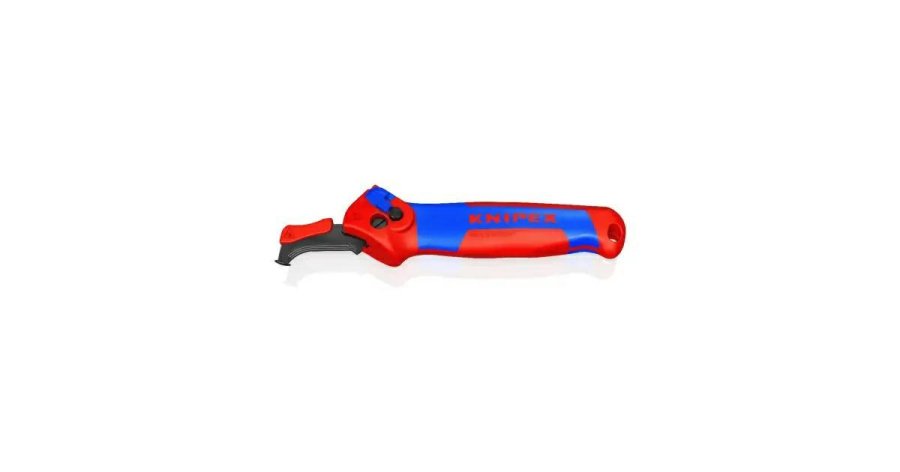 KNIPEX STRIPPING KNIFE WITH GUIDE FOOT AND RATCHET #1