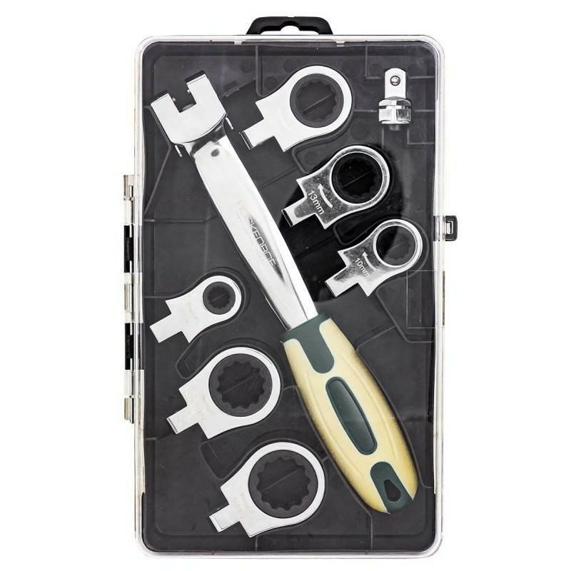 ROCKFORCE RING WRENCH SET 8pcs. 8-19mm /INTERCHANGEABLE WITH RATCHET #1