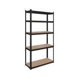 Metal storage rack 180x90x40 black Rebel #1