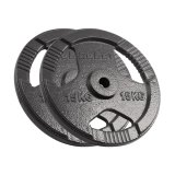 Cast iron weight set 2x15kg, bore 31mm, disc with handles, REBEL ACTIVE #1