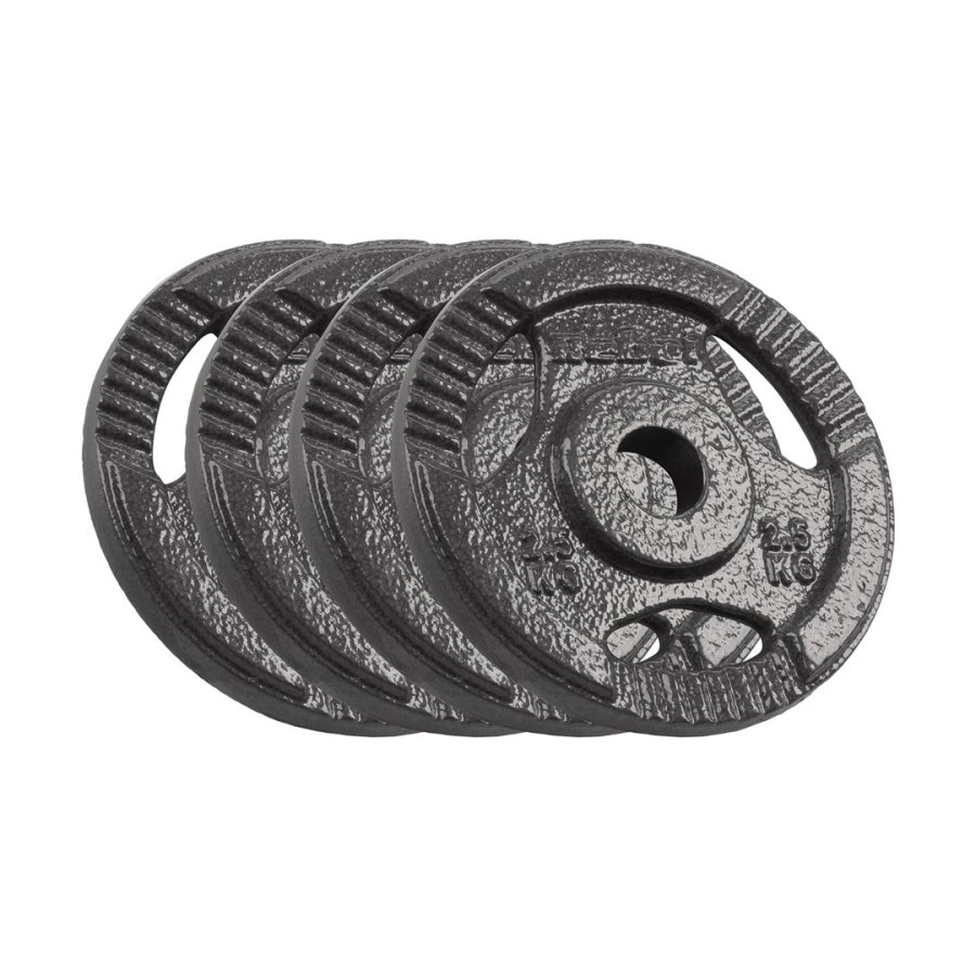 Cast Iron Weight Set 4x2.5kg, bore 31mm, disc with handles, REBEL ACTIVE #1