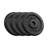 Cast iron weight set 4x5kg, bore 31mm, classic disc, REBEL ACTIVE #1