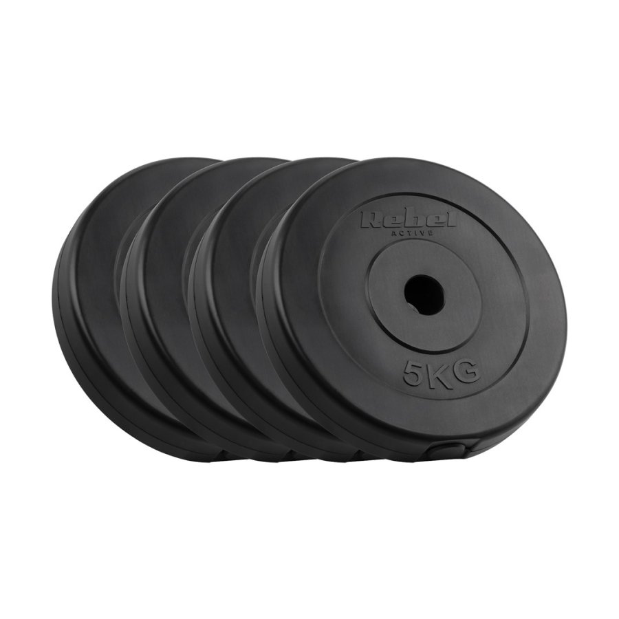 Bituminous Weight Set 4x5kg, bore 31mm, Classic Disc, REBEL ACTIVE #1
