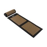 Health mat with acupressure spikes with pillow, 130x50cm, gold spikes, Rebel Active #1