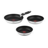 Frying pan set with detachable handle 22cm , 24cm 28 cm TEESA FRYING PANS SINGLE HAND #1
