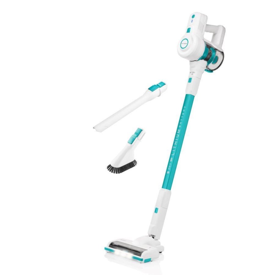 Hyundai HYUVC938 stav st�vsuger & elektrisk kost 2-i-1 stangst�vsuger Batteri Dry HEPA Posel�s 0,6 L Hvid, Turkis #2