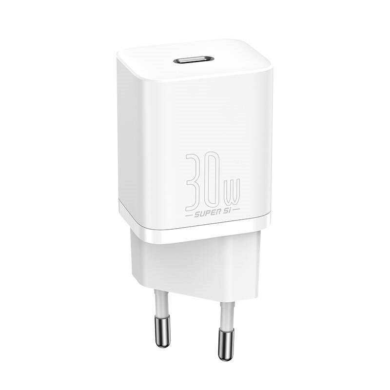 Baseus CCSUP-J02 oplader til mobil enhed Universel Hvid Vekselstrm Hurtig opladning Indendrs #2