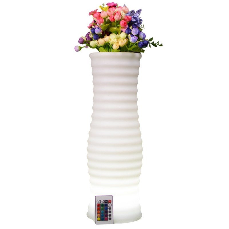 Techly I-LED FLOWERPOT urtepotte Hvid Plast 1 stk #2