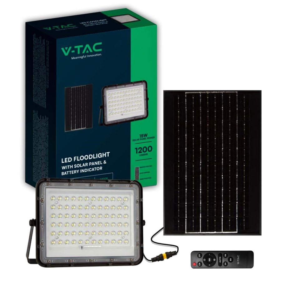 V-TAC 15W IP65 Black VT-120W 4000K 1200lm #2
