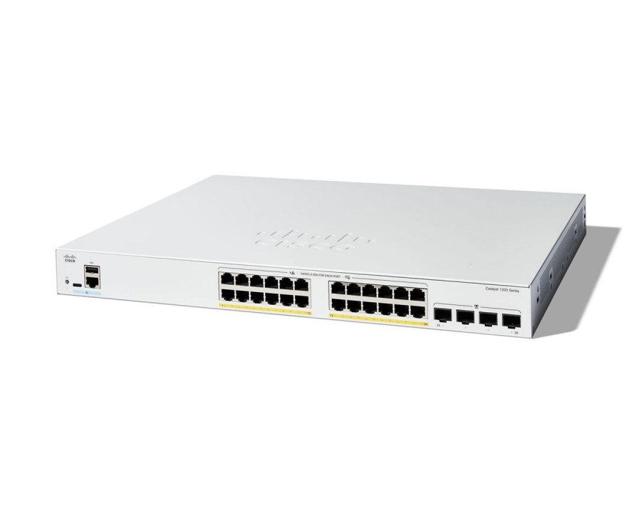 Cisco C1200-24FP-4G netv�rksswitch Administreret L2/L3 Gigabit Ethernet (10/100/1000) Hvid #2
