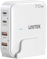 GaN-netoplader - Unitek P1228AWH01-EU | 70W 2x USB-C 2x USB-A #2