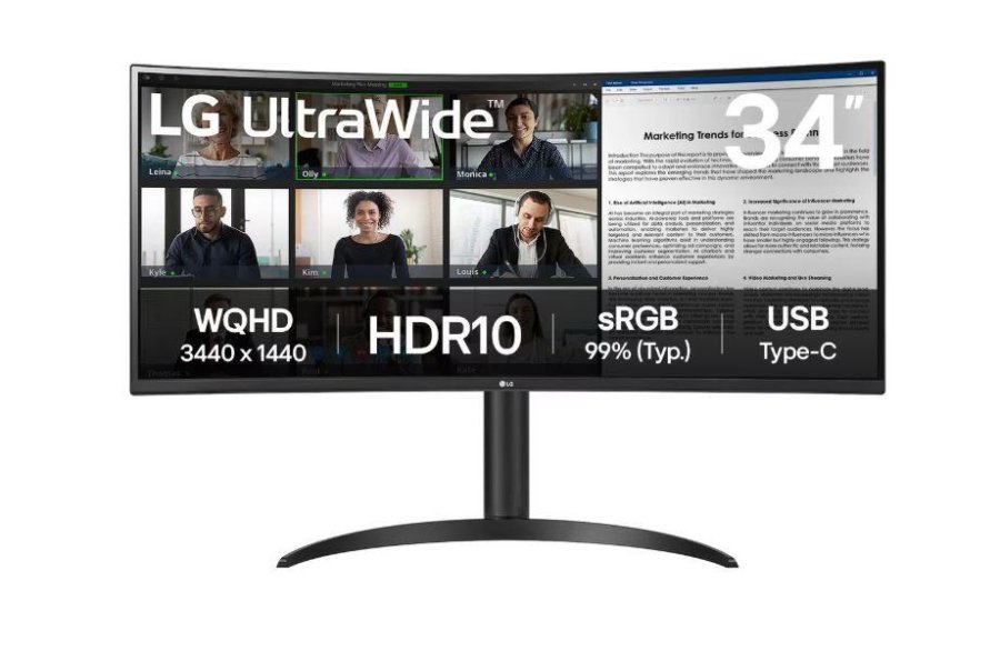 LG 34WR55QK-B computerskrm 86,4 cm (34