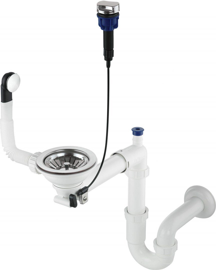 Siphon for 1-bowl granite sink - Space-Saver #1