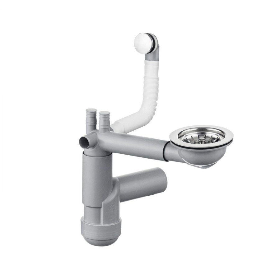 Siphon for 1-bowl granite sink - Space-Saver #1