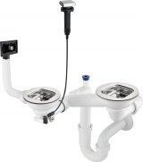Siphon for 1.5- and 2-bowl steel sink #1