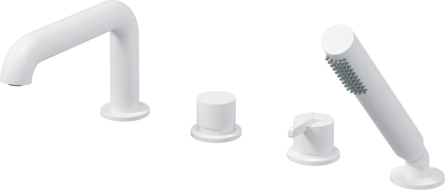 4-hole bath mixer with shower set #1
