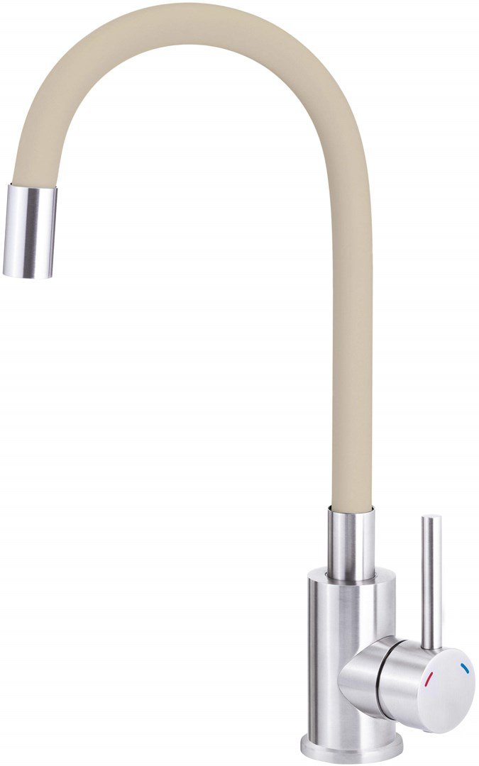 Kitchen faucet with bent spout #1