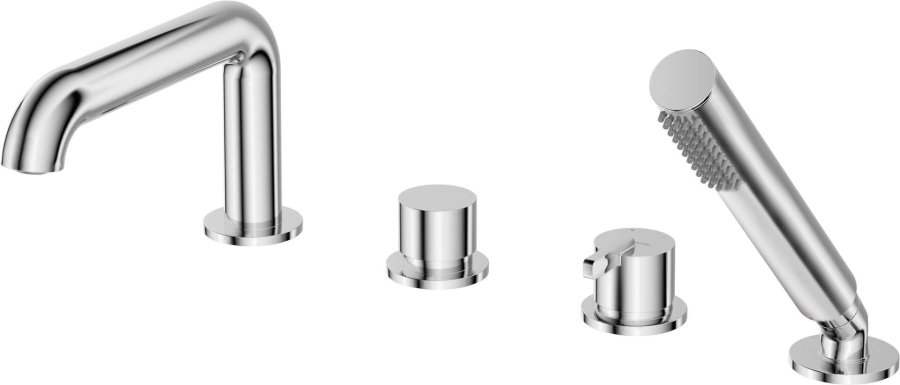 4-hole bath mixer with shower set #1