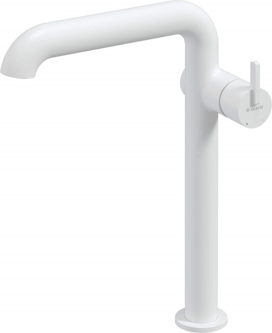 Tall washbasin mixer with rectangular spout #1