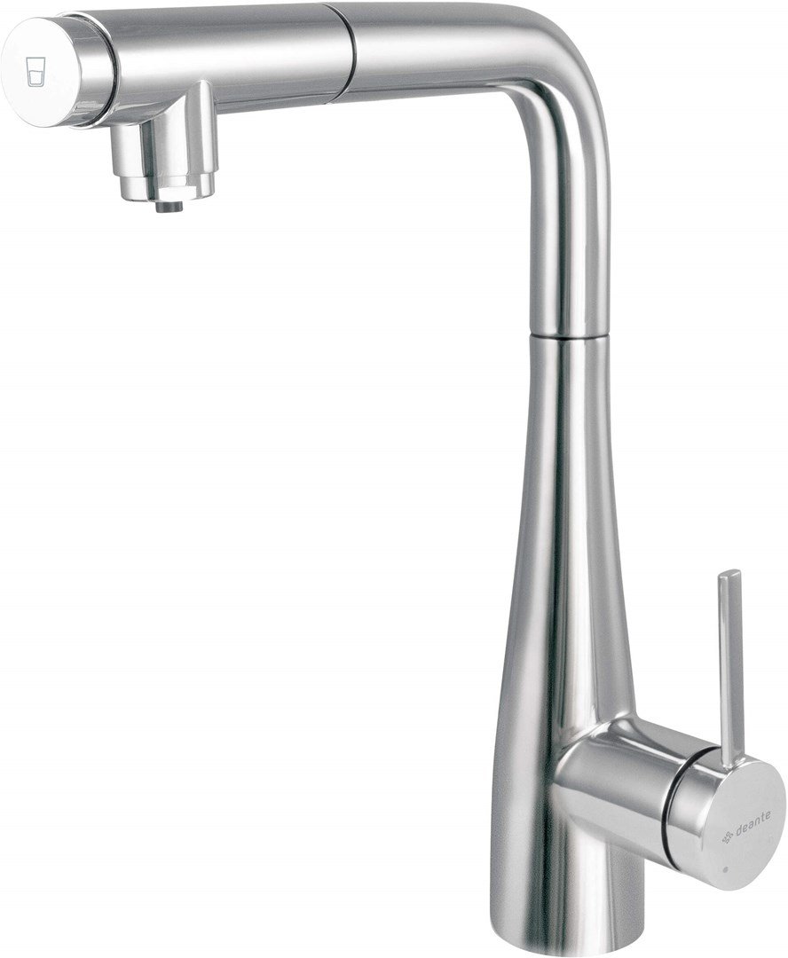 Kitchen faucet with water filter connection with pull-out spout #1