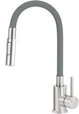 Kitchen faucet with bent spout - 2 types of spray #1