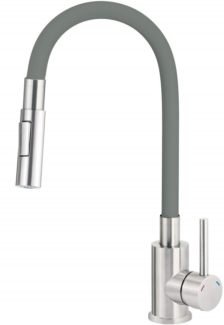 Kitchen faucet with bent spout - 2 types of spray #1