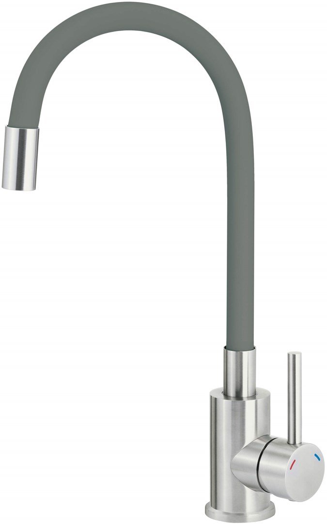 Kitchen faucet with bent spout #1