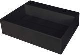 Granite countertop washbasin with a place for a tap - with a grille #1