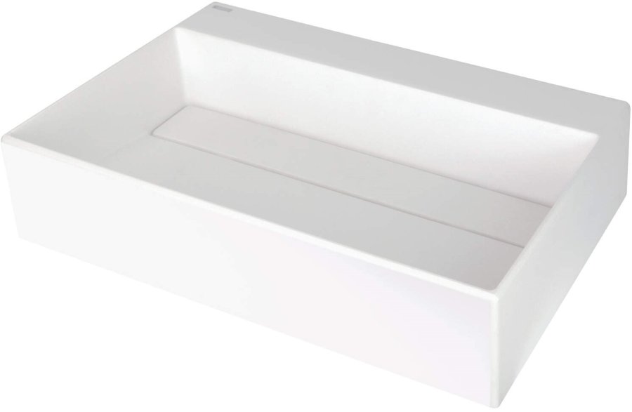 Granite countertop washbasin with a place for a tap - with a grille #1