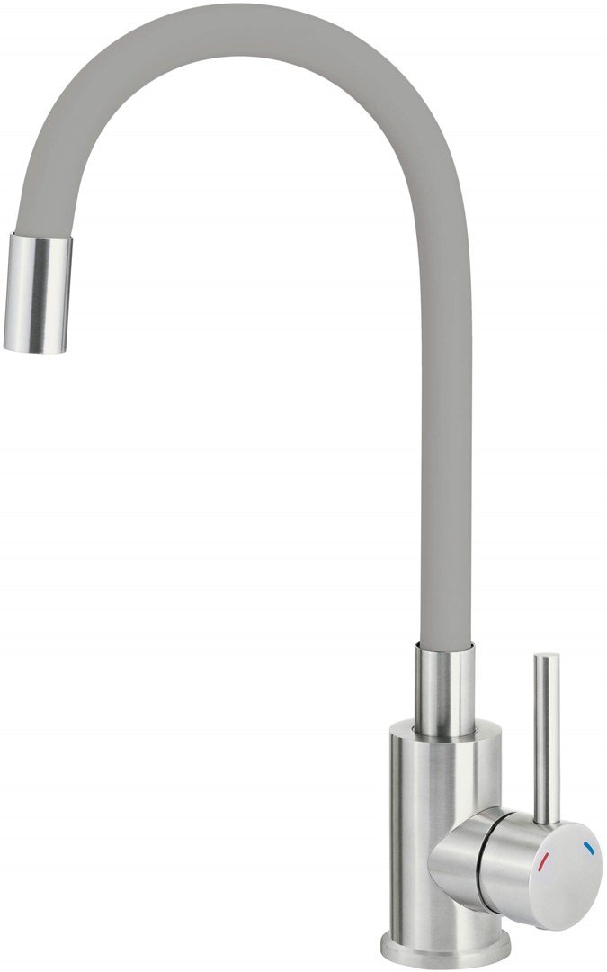 Kitchen faucet with bent spout #1