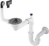 Siphon for 1-bowl granite sink - Space-Saver #1