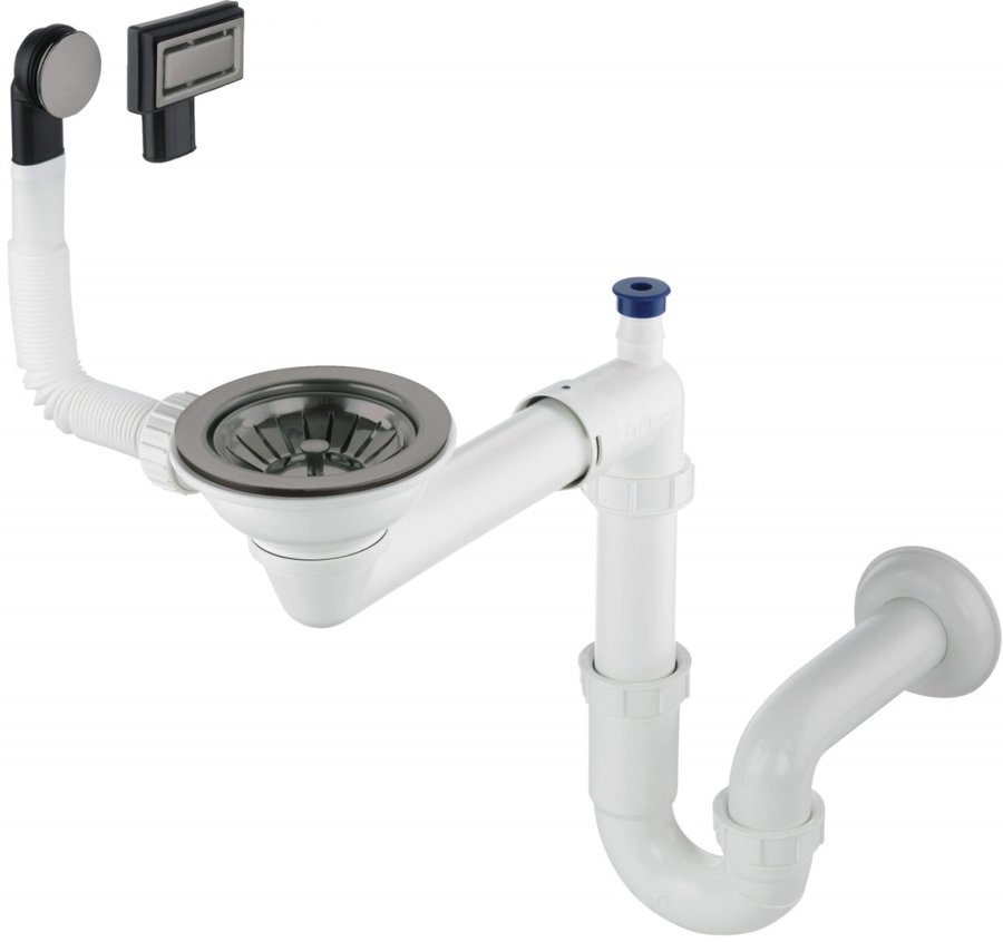 Siphon for 1-bowl granite sink - Space-Saver #1