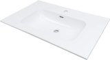 Ceramic recessed washbasin - 80 cm #1