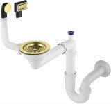 Siphon for 1-bowl granite sink - Space-Saver #1