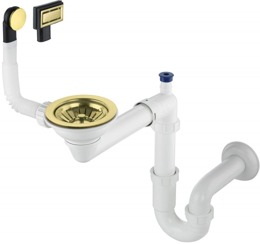 Siphon for 1-bowl granite sink - Space-Saver #1