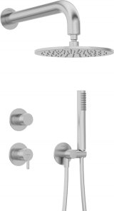 Concealed shower set with overhead shower #1