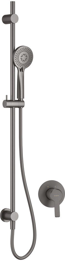 Concealed shower set with rail #1