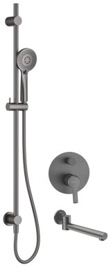 Concealed shower set with bath spout #1