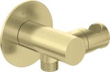 Round angled connector with handset holder #1