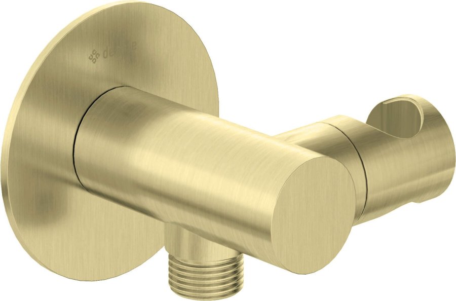 Round angled connector with handset holder #1